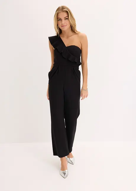 Tuta elegante monospalla in viscosa leggera, bonprix