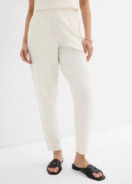 Pantaloni alla caviglia in piquet, bonprix