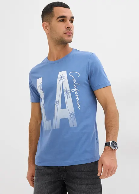 T-shirt in puro cotone biologico, slim fit, bonprix