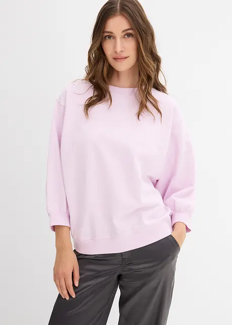 Felpa oversize in puro cotone, bonprix