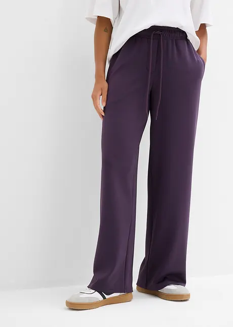 Pantaloni in jersey di interlock pesante, bonprix