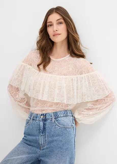 Blusa in pizzo, bonprix