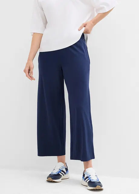 Pantaloni culotte con tasche e vita comoda, bonprix