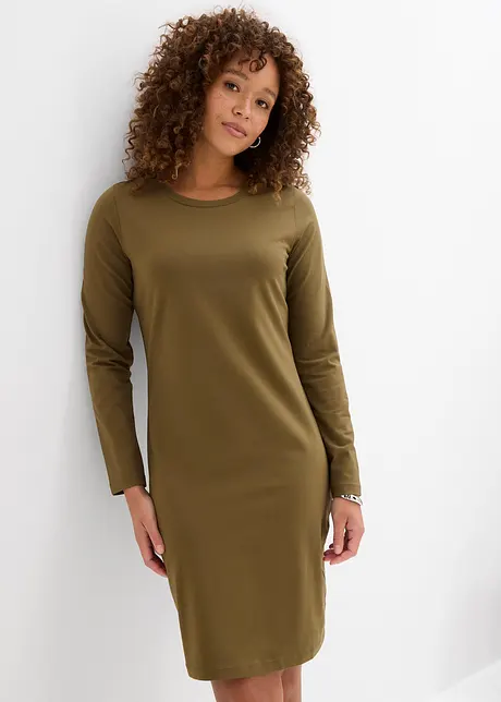 Abito in jersey aderente (pacco da 2), bonprix