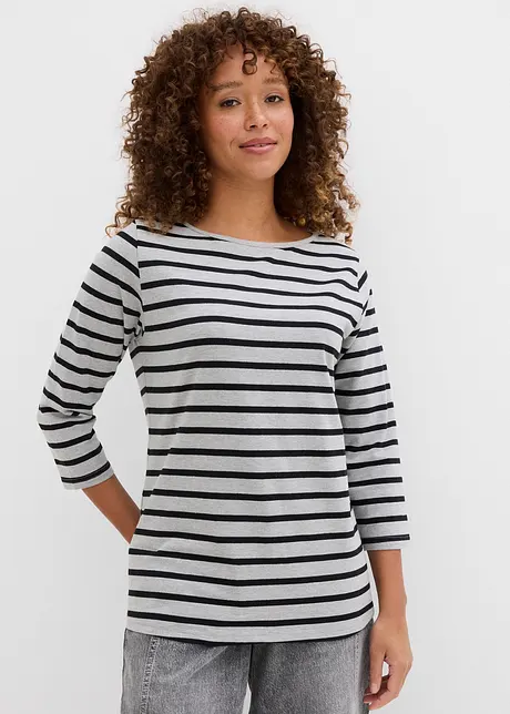 Maglia a maniche lunghe con puro cotone biologico, bonprix