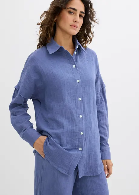 Camicia oversize in mussola leggera, bonprix