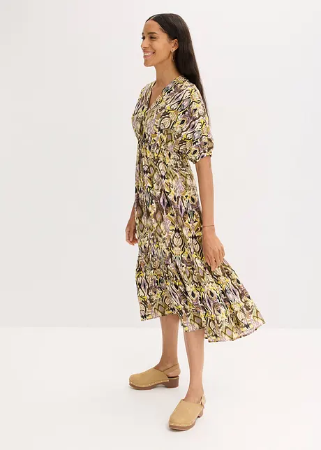Abito midi fantasia, bonprix