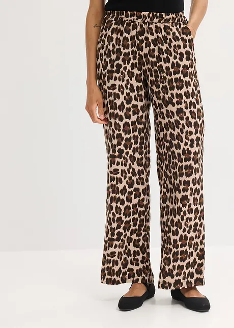 Pantaloni a palazzo in satin fluente, bonprix