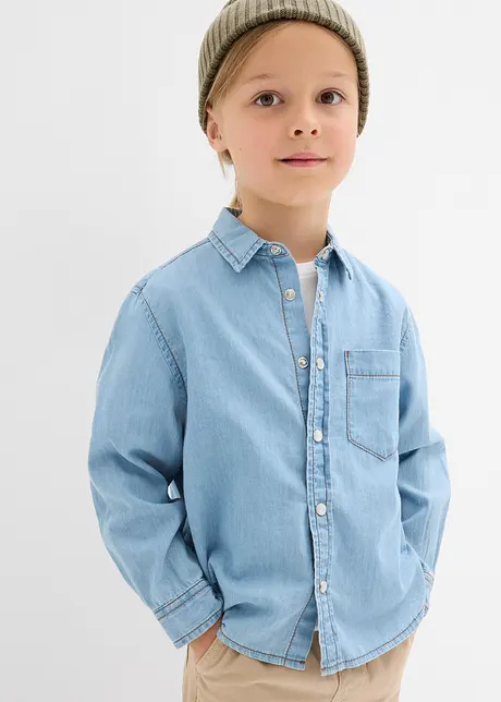 Camicia in jeans di puro cotone biologico, bonprix