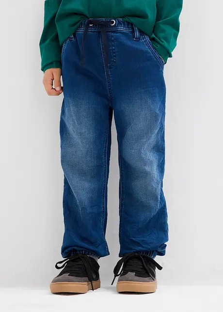 Jeans in felpa con elastico in vita regular fit, straight, bonprix