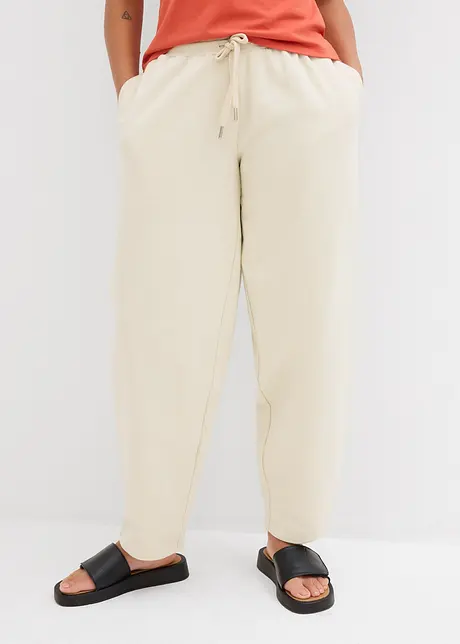 Pantaloni in felpa di puro cotone biologico, bonprix