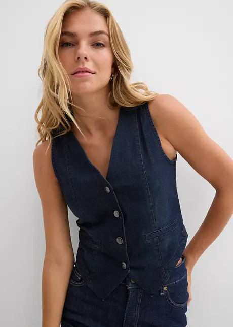 Gilet in jeans, bonprix