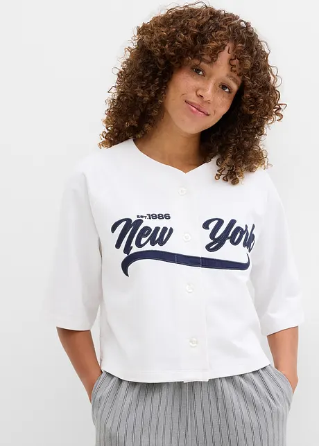 Felpa oversize in misto cotone morbido, bonprix