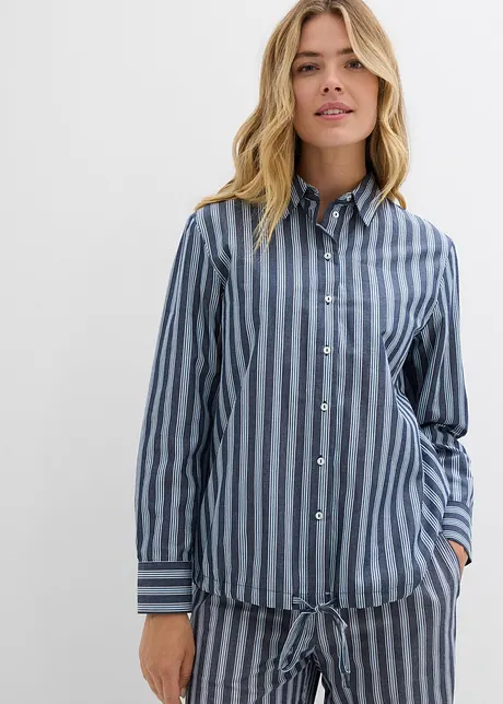 Camicetta oversize con coulisse, bonprix