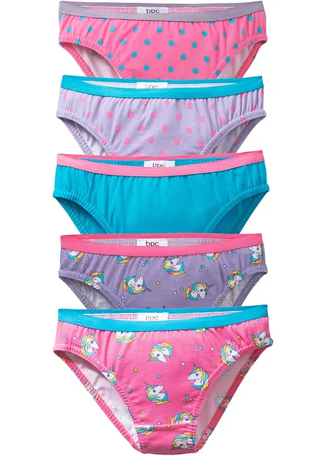 Slip con morbido cotone (pacco da 5), bonprix