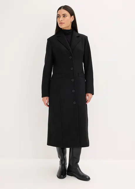 Cappotto lungo in simil lana, bonprix