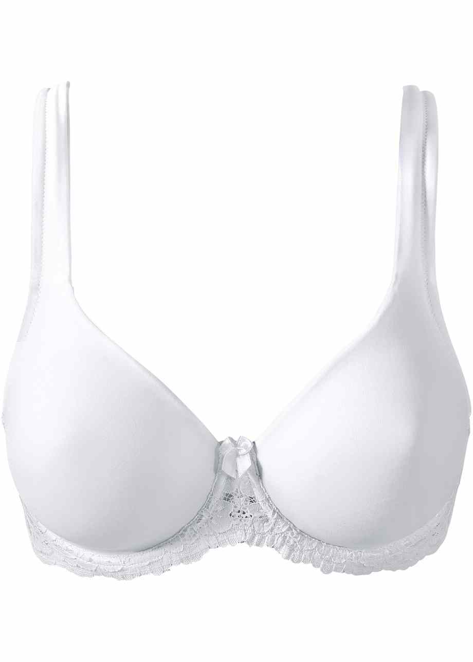 Reggiseno Comodo E Femminile Con Fascia Sottoseno In Pizzo - Bianco ...