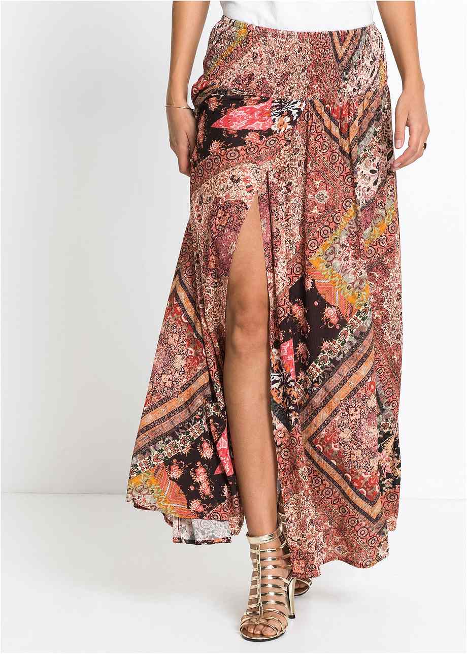 Gonna Maxi A Portafoglio Dall'India - Cotone Leggero Con Nastri, Stile Hippy E Spiaggia - Foto 5