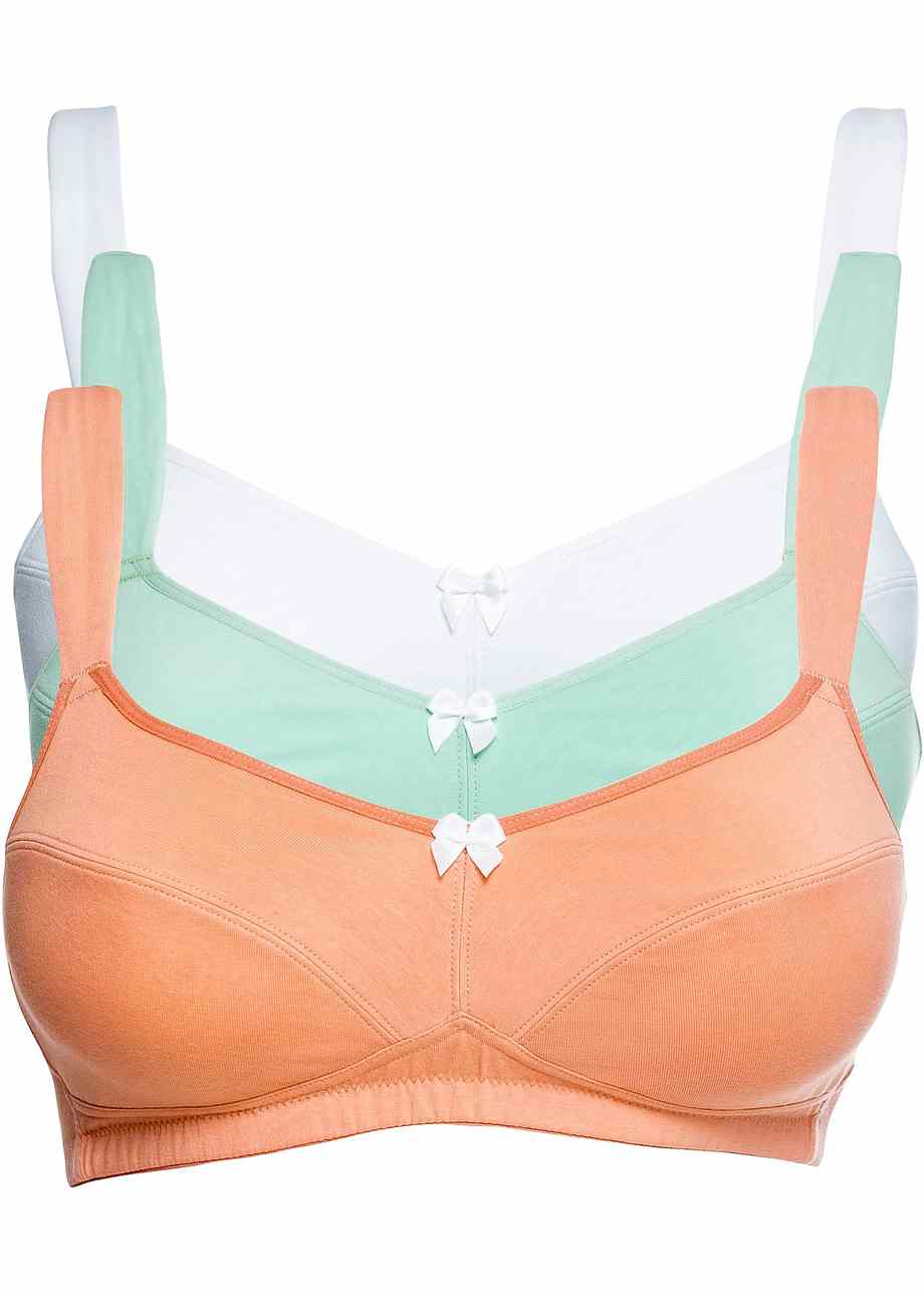 Primo Reggiseno Per Bambine E Ragazze, Confezione Da 2, In Cotone Morbido Bianco, Regolabile, Senza Ferretto, Taglie 28A-30AA, Marca Primark - Foto 6