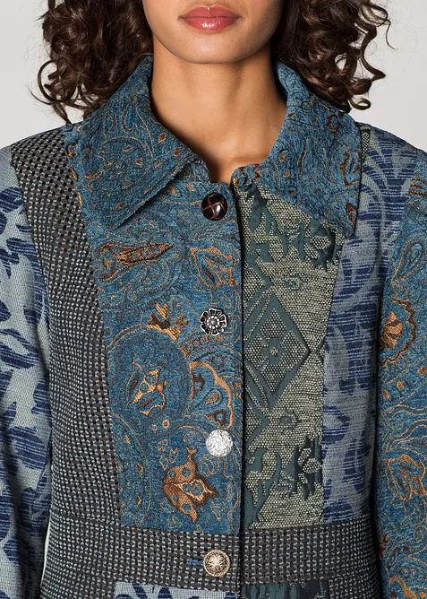 Cappotto corto dal design jacquard elaborato, bonprix