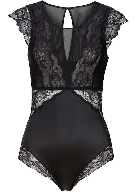 Body senza ferretto con pizzo delicato, bonprix