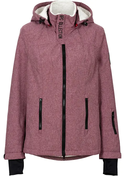 Giacca tecnica outdoor con pile teddy, impermeabile, bonprix