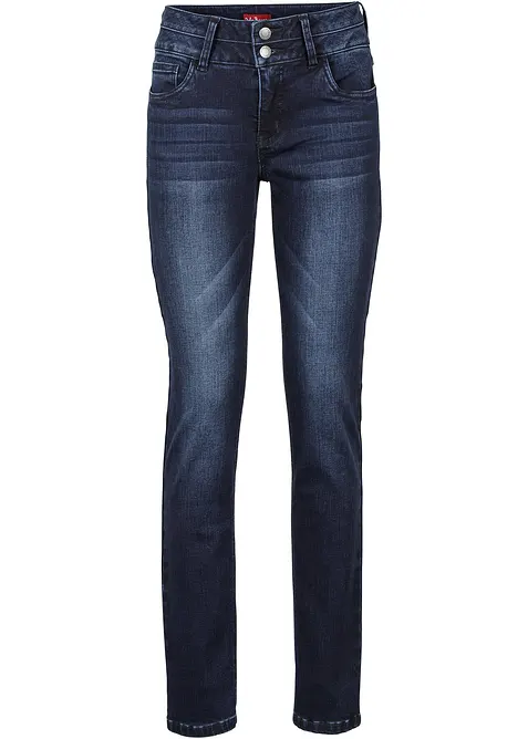 Jeans slim modellanti e ultramorbidi, vita alta, bonprix
