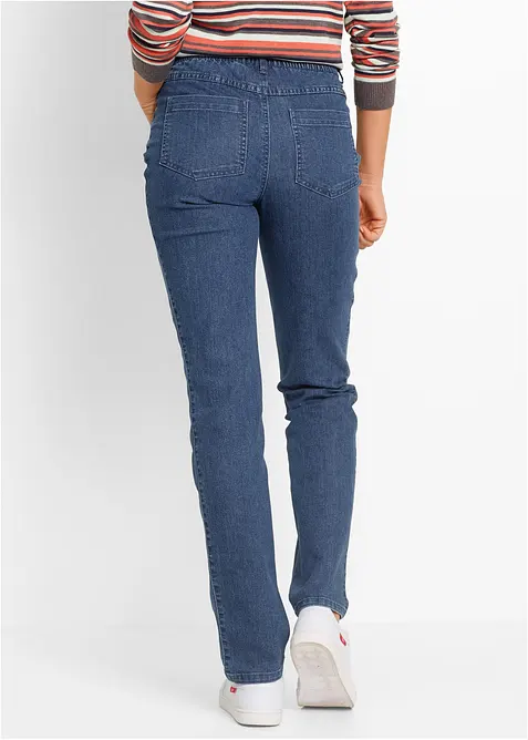 Jeans straight, vita media (pacco da 2), bonprix
