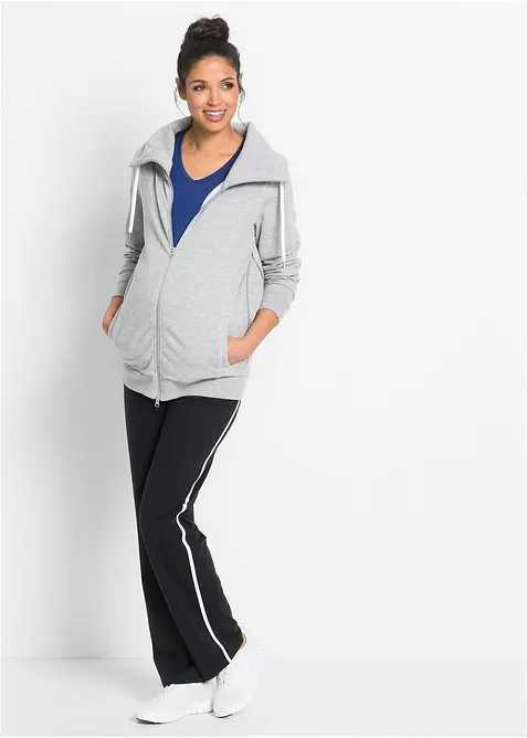 Pantaloni da jogging prémaman con cotone biologico, straight leg, bonprix
