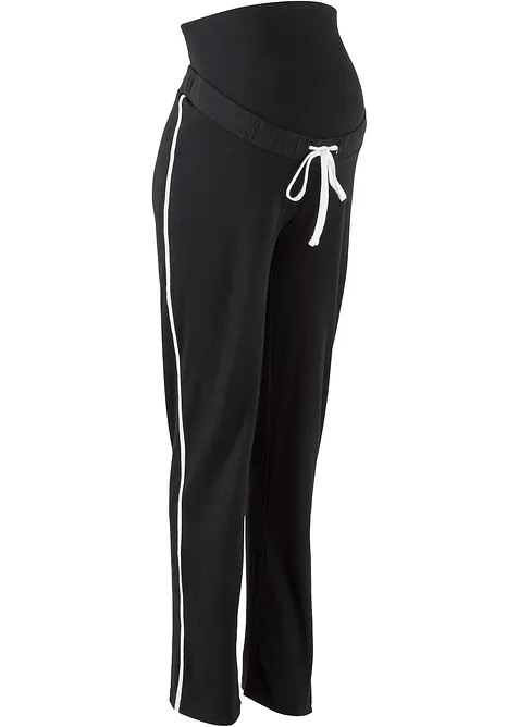Pantaloni da jogging prémaman con cotone biologico, straight leg, bonprix