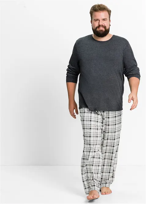 Pigiama con cotone biologico e maniche lunghe, bonprix