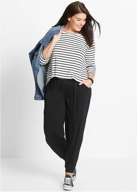 Pantaloni in jersey di morbida viscosa, bonprix