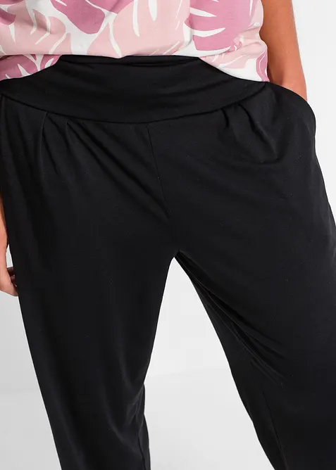 Pantaloni alla turca con viscosa, bonprix