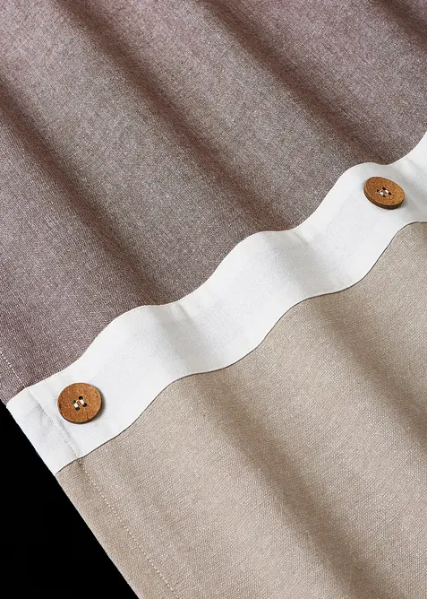 Tenda in cotone biologico con bottoni (pacco da 1), bonprix