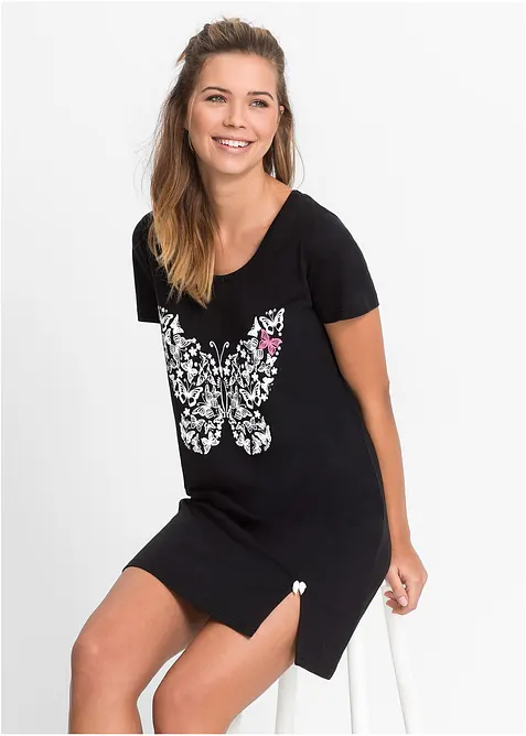 Camicia da notte corta in cotone biologico, bonprix