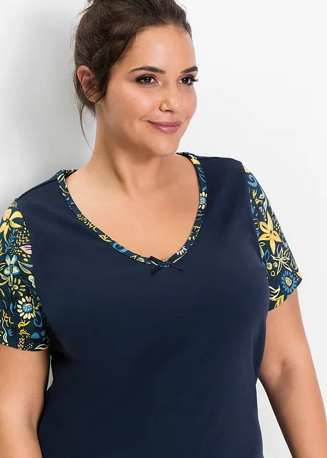 Pigiama corto a maniche corte in puro cotone, bonprix