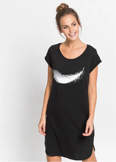 Camicia da notte corta in puro cotone biologico, bonprix