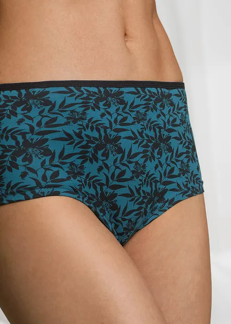 Culotte a vita alta (pacco da 4) con cotone biologico, bonprix