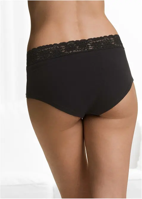 Culotte a vita alta (pacco da 4), bonprix