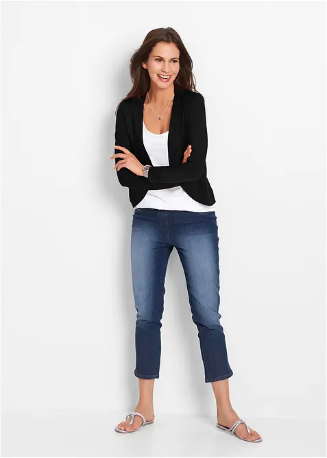 Cardigan corto con viscosa, bonprix