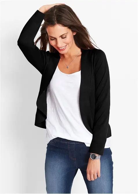 Cardigan corto con viscosa, bonprix