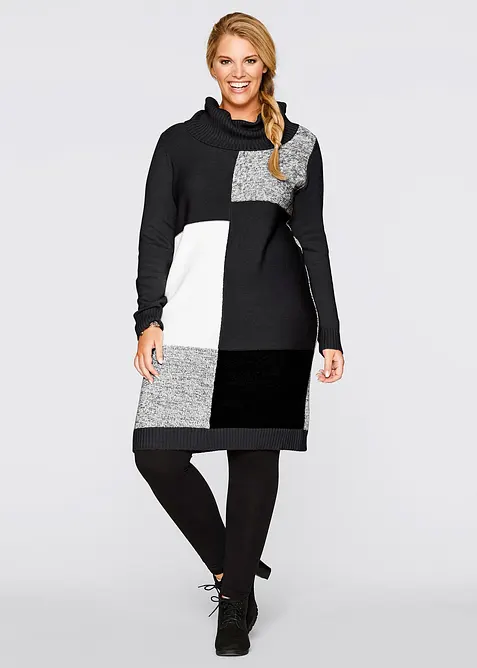 Abito in maglia al ginocchio, bonprix