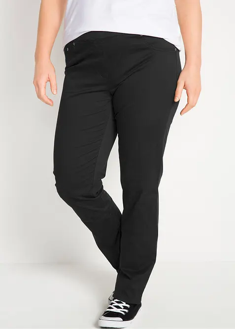 Treggings in twill di misto cotone elasticizzato, bonprix