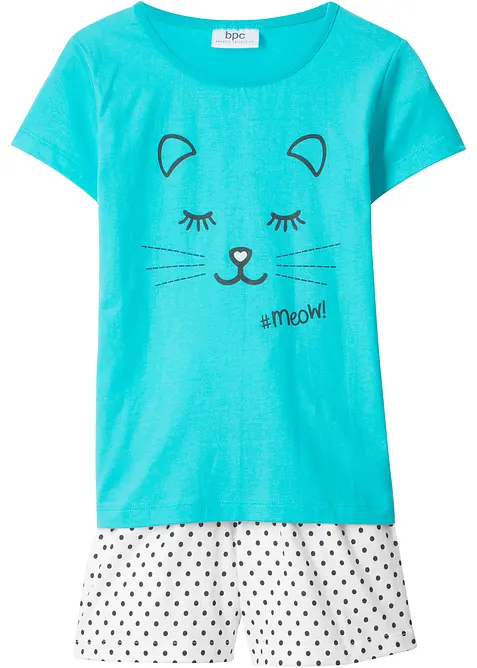 Pigiama corto in puro cotone biologico (set 2 pezzi), bonprix