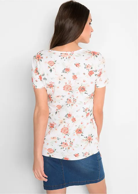 Maglia pr&eacute;maman / da allattamento 2 in 1 in cotone biologico, bonprix