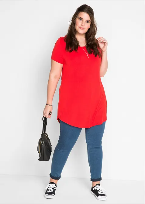 Maglia lunga in viscosa morbida, bonprix