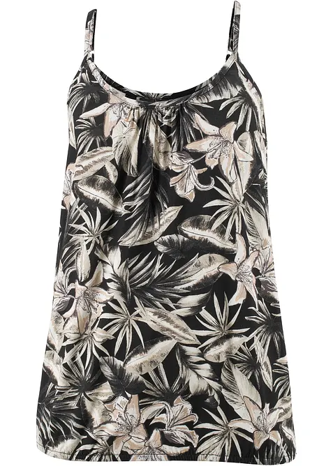 Top con spalline sottili in misto viscosa morbido, bonprix