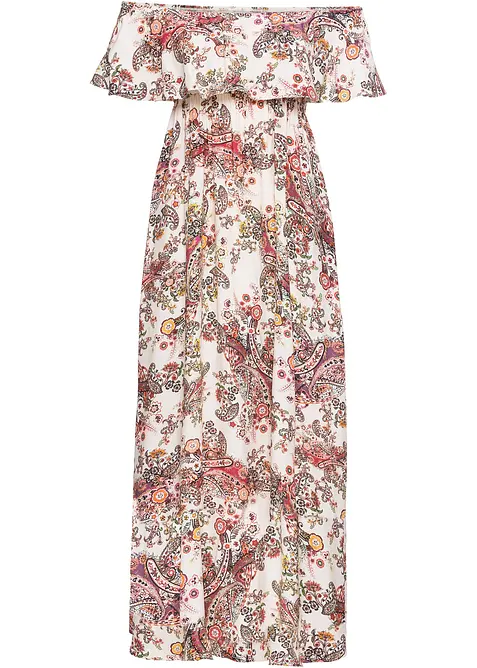 Abito con spalle scoperte in viscosa fluente, bonprix