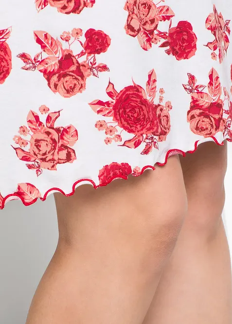 Camicia da notte corta in misto viscosa morbido, bonprix