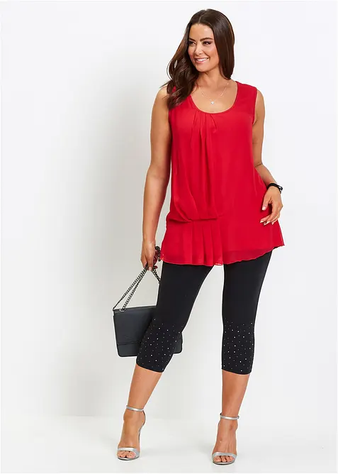 Leggings a pinocchietto in misto cotone, bonprix